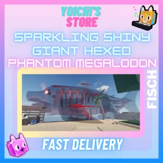 Sparkling Shiny Giant Hexed Phantom Megalodon