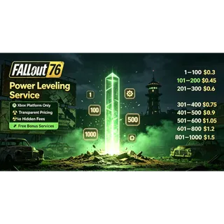Fallout 76 Level Boosting Service (Xbox Platform Only)