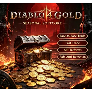 Diablo4 S14 200 Billion Gold | Softcore | All Platforms PC/Xbox/PS | Fast Face Trade								