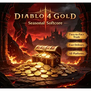 Diablo4 S14 50 Billion Gold | Softcore | All Platforms PC/Xbox/PS | Fast Face Trade								