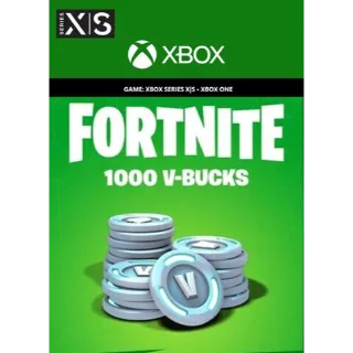 Fortnite 1000 Vbucks GLOBAL XBOX