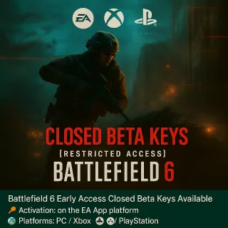 Battlefield 6 Early access Closed Beta Global Key