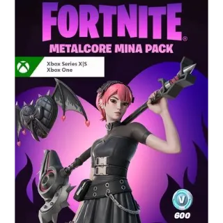 Fortnite - Metalcore Mina Pack + 600 V-Bucks XBOX