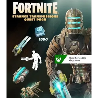 Fortnite - Strange Transmissions Quest Pack + 1,500 V-Bucks Challenge XBOX