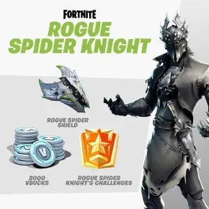 Fortnite Rogue Spider Knight Bundle + 2000 V-Bucks Global Key