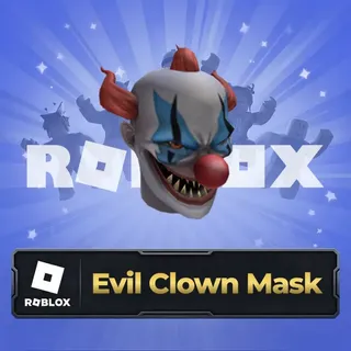 Roblox - Evil Clown Mask Roblox GLOBAL