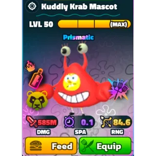 SBTD | Kuddly Krab Mascot