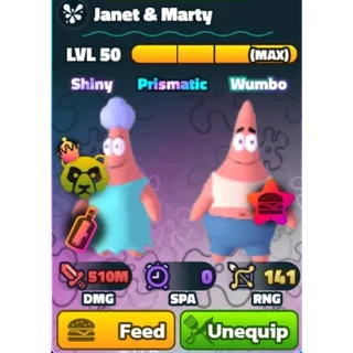 Shiny Wumbo Janet&Marty 