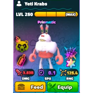 SBTD | Ss Normal Yeti Krabs gold serial
