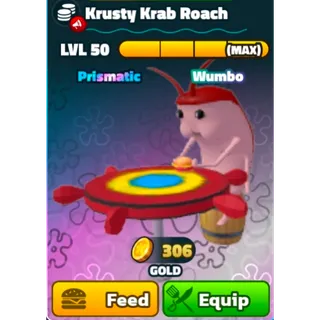 SBTD | Wumbo Krusty Krab Roach 
