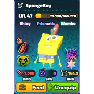 Shiny Wumbo Superstar Spongeboy