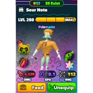 Spongebob Tower Defense | Normal Superstar Sour Note Rainbow Serial #17