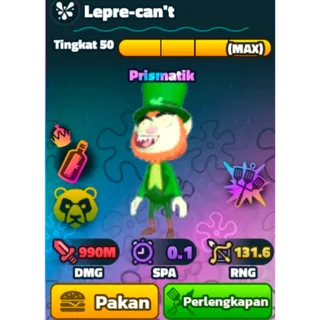 Prismatic Lepre can't