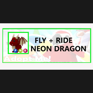 Pet Adopt Me Fly And Ride Neon Dragon In Game Items Gameflip - roblox adopt me neon dragon