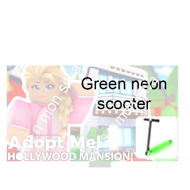 Pet Adopt Me Neon Green Scooter In Game Items Gameflip - roblox adopt me scooter
