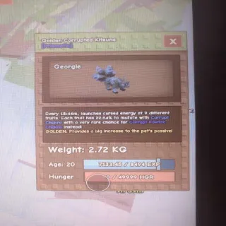 Golden corrupted Kitsune