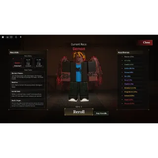 Demon race account the forge