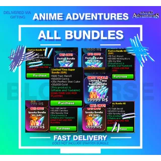 All Bundles  | anime adventures