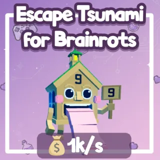 Esok Sekolah 1.13k/s| Escape Tsunami for Brainrots