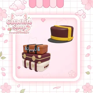 Bundle: Bellhop Hat + Back Luggage