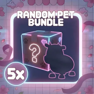 5x Random Neon Pets Bundle; Common, Uncommon, Rare