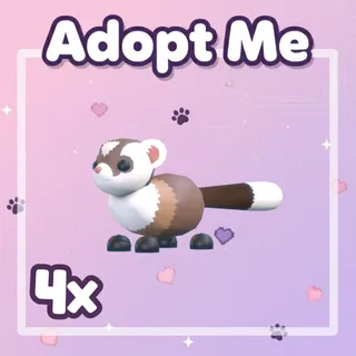 4x Black-Footed Ferret
