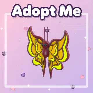 Neon Amber Butterfly
