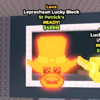 Lava Leprechaun Lucky Block