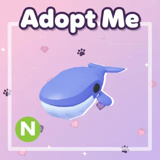 Neon Blue Whale
