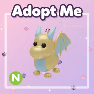 Neon Golden Dragon