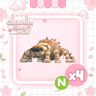 Neon Mummy Spider x4