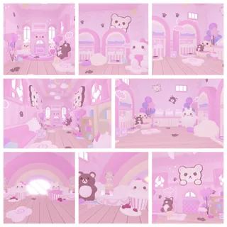 Pastel Rainbow Plushie House 🩷✨️