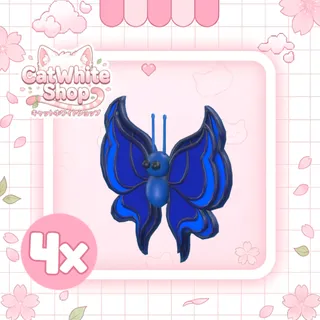 4x Blue Butterfly