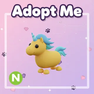 Neon Golden Unicorn