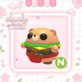 Neon Burger Bear