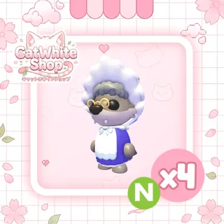 Neon Granny Wolf x4