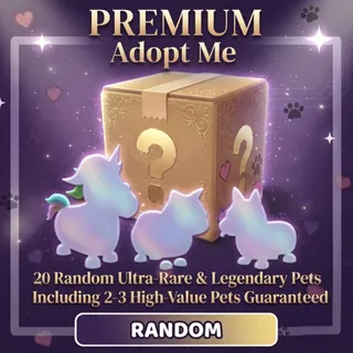 PREMIUM Adopt Me Random Legendary & Ultra-Rare Pet Bundle (20 PETS)