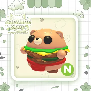 Neon Burger Bear