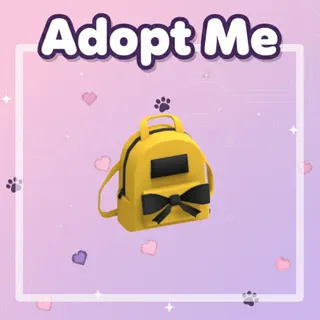 Yellow Designer Backpack