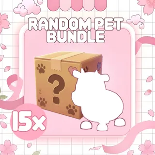 15x Random Pets Bundle; Common, Uncommon, Rare