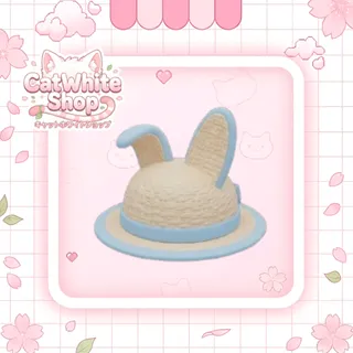 Bunny Straw Hat
