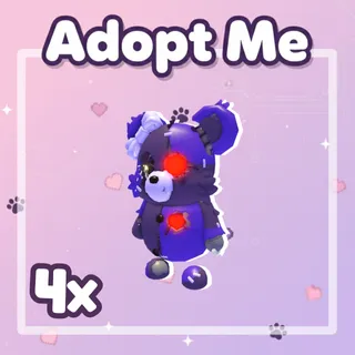 4x Patchy Bear