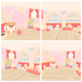 Soft Pastel Tiny Grinding House 🐶🐾