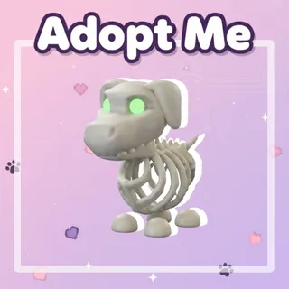 Halloween White Skeleton Dog