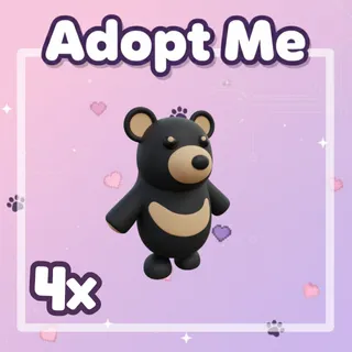 4x Black Moon Bear