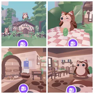 Purrowl themed house🌳