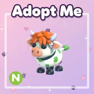 Neon Clover Cow