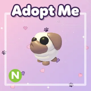 Neon Snowball Pug