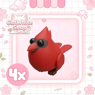 4x Red Cardinal