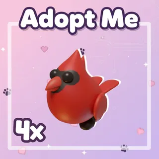 4x Red Cardinal